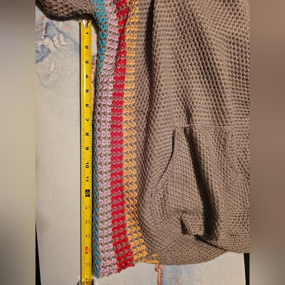 Multicolor‎ Striped Women's Knitted Sweater - Picture 3 of 4